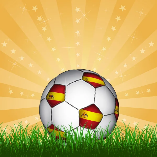 İspanyol futbol topu — Stok Vektör