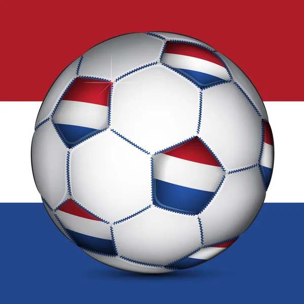 Hollanda futbol topu — Stok Vektör