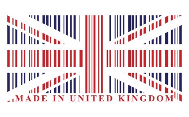 UK barcode flag clipart