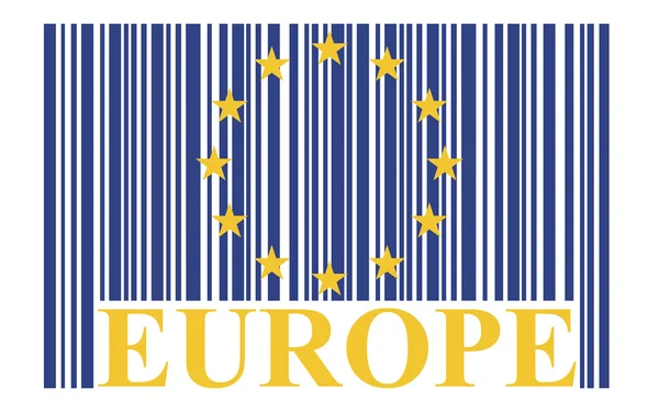 Indicateur de code à barres UE — Image vectorielle