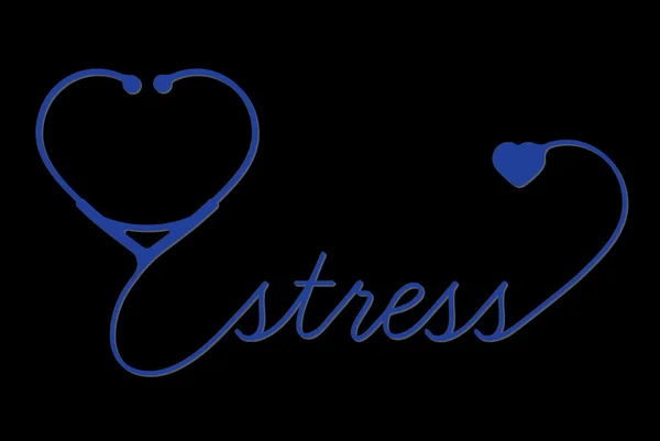 Symbole de stress médical — Image vectorielle