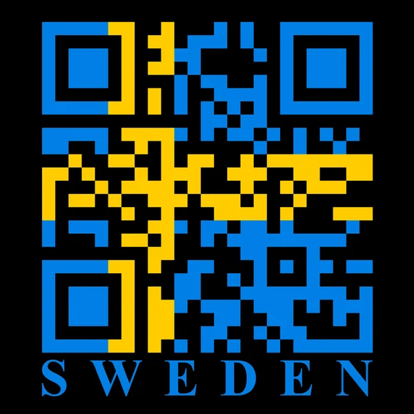 Suisse QR code flag — Image vectorielle