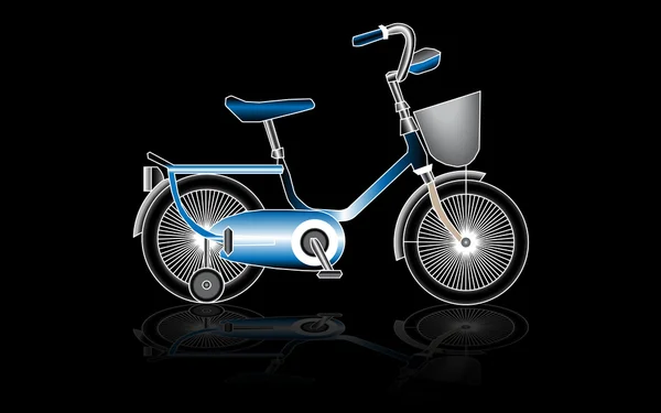 Bicicletta per bambini — Vettoriale Stock