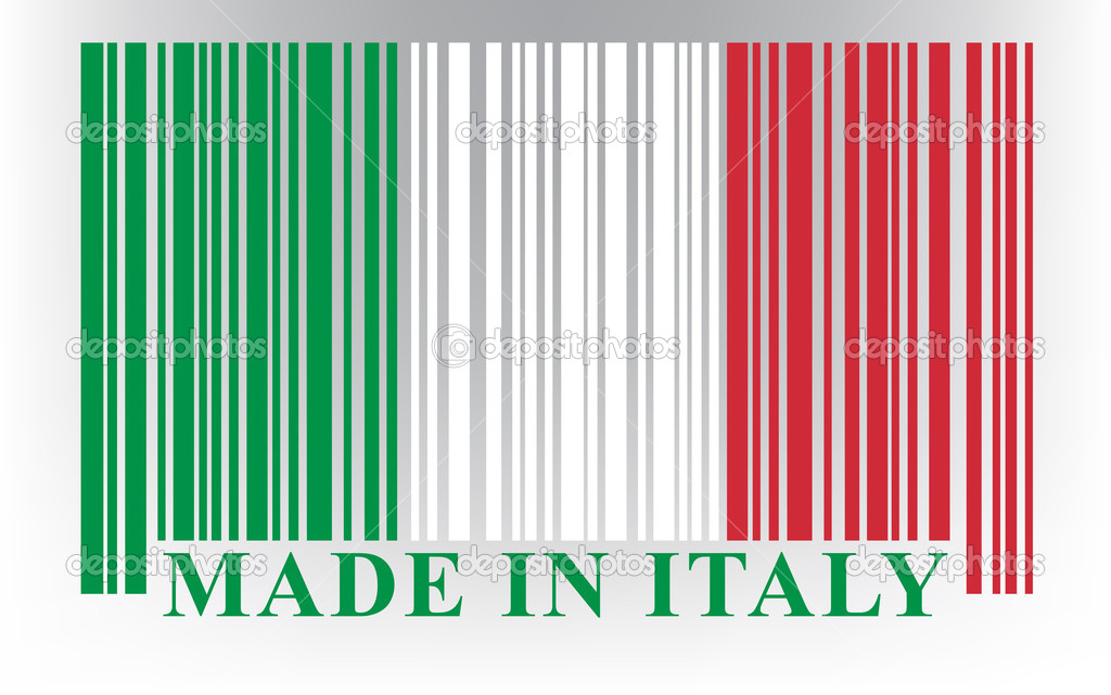 Italian barcode flag