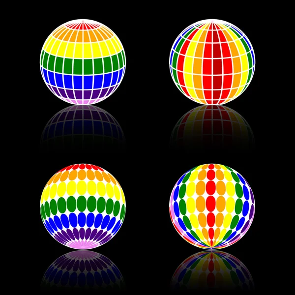 Colorful Spheres — Stock Vector