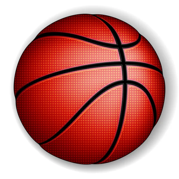 Bola de basquete — Vetor de Stock