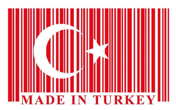 Turkish barcode flag — Stock Vector