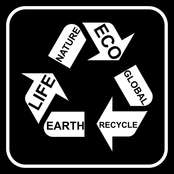 Recycling symbool — Stockvector