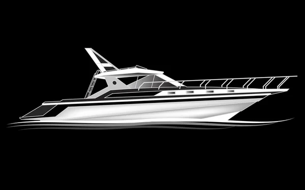 Yacht de luxe — Image vectorielle