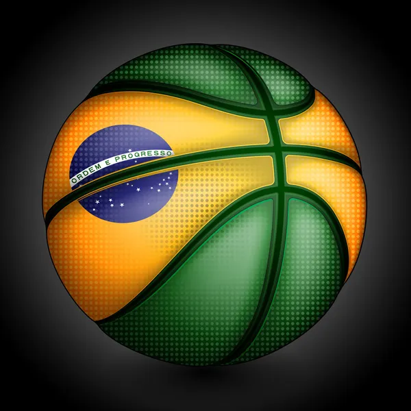 Brazylijski koszykówki — Wektor stockowy