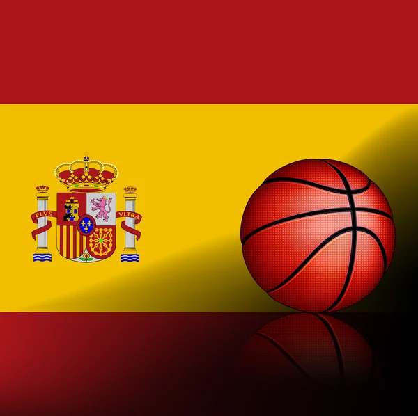 Balle de basket espagnole — Image vectorielle