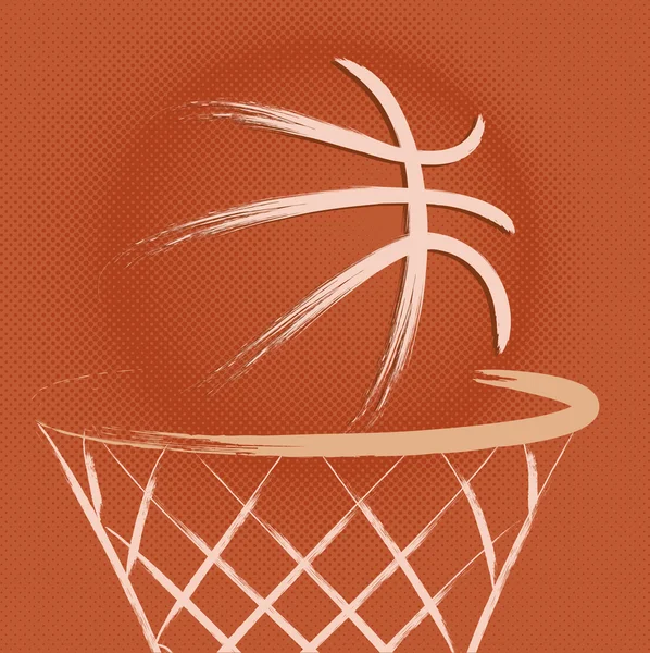 Basketbol, vektör — Stok Vektör