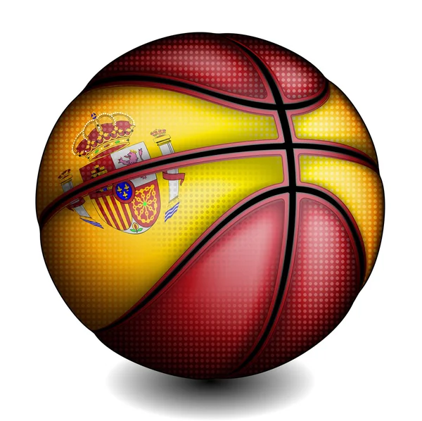 Balle de basket espagnole — Image vectorielle