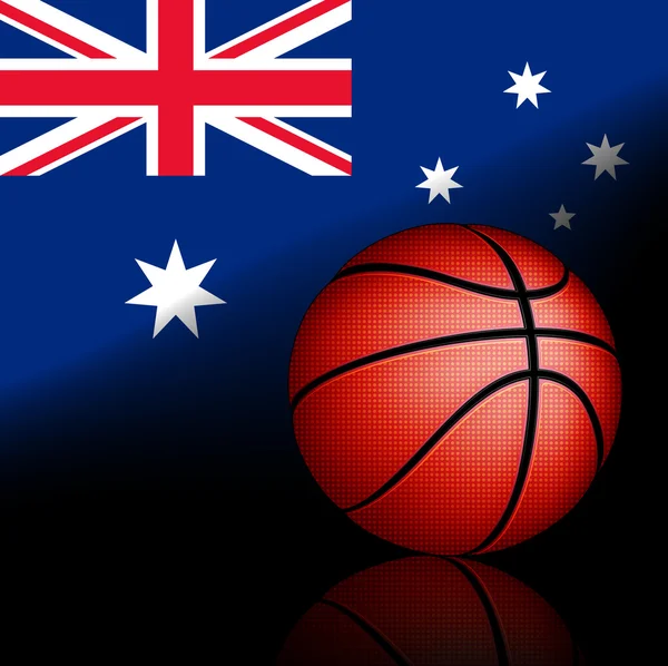 Australian basket ball — Stock Vector