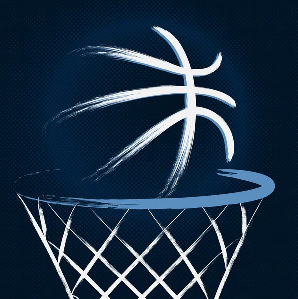 Basket-ball, vecteur — Image vectorielle