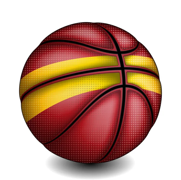 Balle de basket espagnole — Image vectorielle