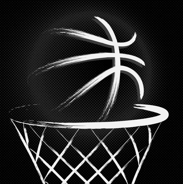 Basket-ball, vecteur — Image vectorielle