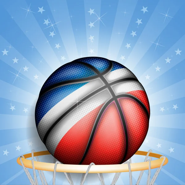 Francouzské basketbal — Stockový vektor