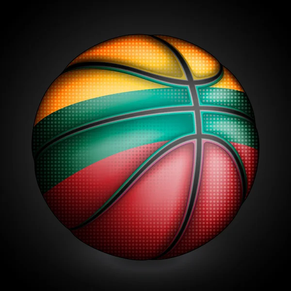 Litvánok kosárlabda — Stock Vector