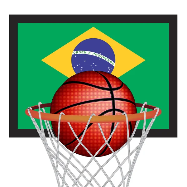 Basket-ball brésilien — Image vectorielle