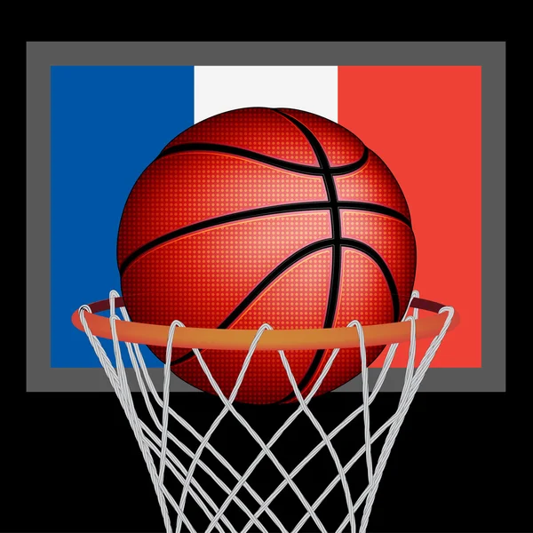 French basket ball — Stock Vector