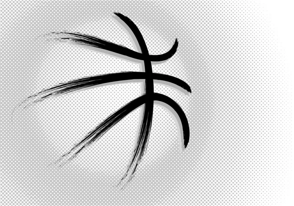 Basketbal, vector — Stockvector