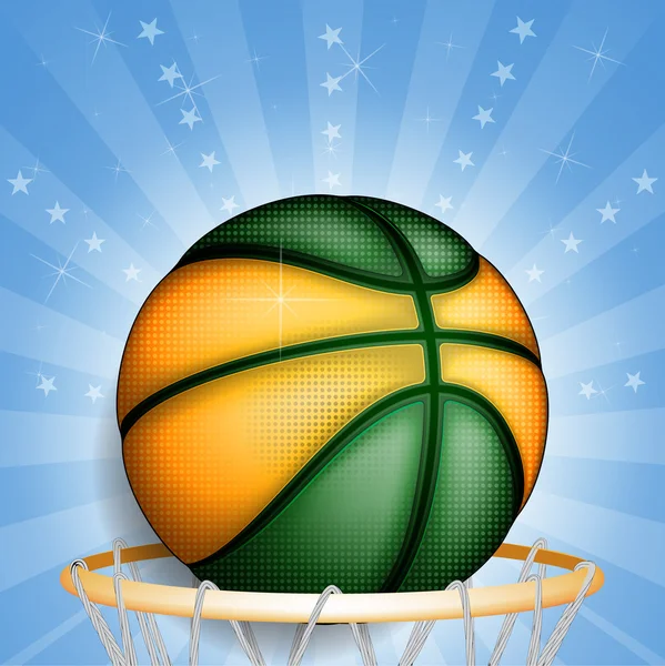 Brazilian basket ball — Stock Vector