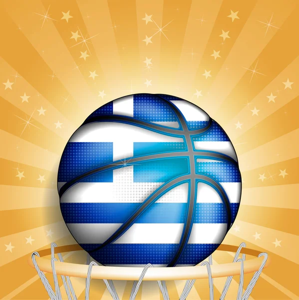 Greeks basket ball — Stock Vector