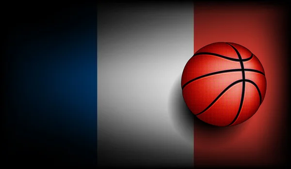 Balón de cesta francés — Vector de stock