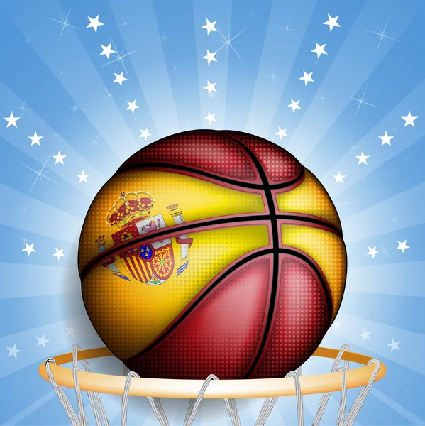 Spanish basket ball — Stock Vector