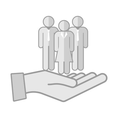 Koruma görevlisi, işçi, vektör. Bir iş bulmak. Liderlik işkadını işkadını