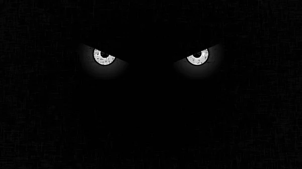 Halloween Staring Scary Spooking Evil Eyes Dark Grunge Background — Vettoriale Stock