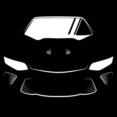 Auto sport car logo design. Vehicle icon silhouette vector