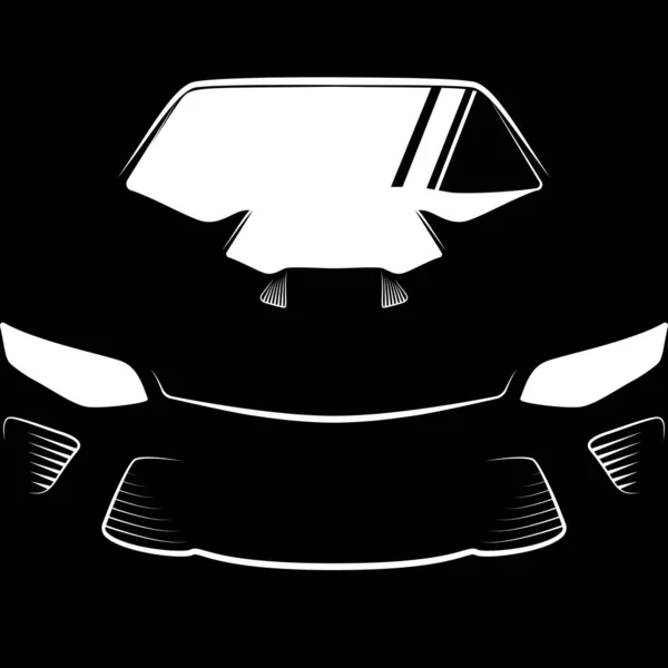 Auto Sport Car Logo Design Vehicle Icon Silhouette Vector — 图库矢量图片