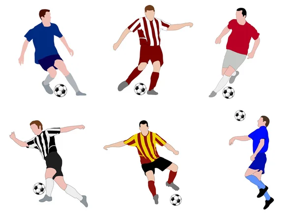 サッカー選手の図 — ストックベクタ