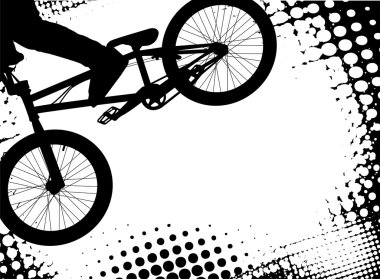 BMX noktalı resim arka plan kopya alanı ile