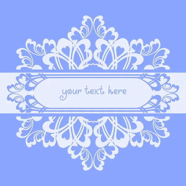 Blue ornate background — Stock Vector