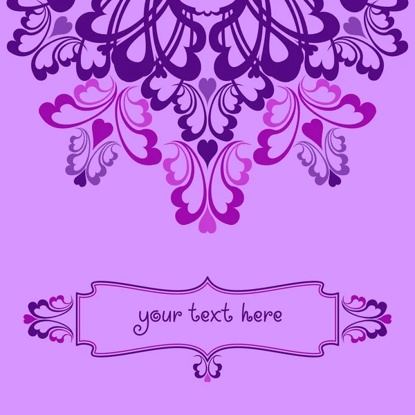 Lila süslü arka plan