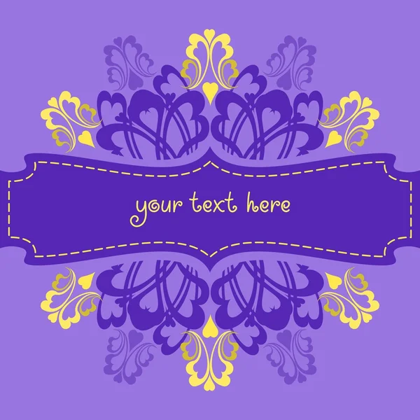Violet ornate background — Stock Vector