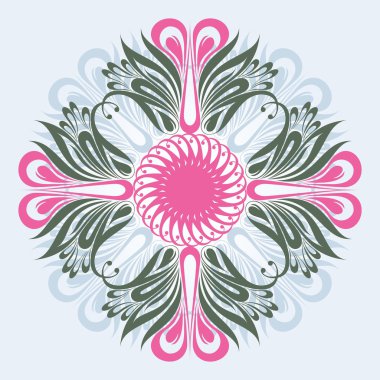Floral ornate background clipart