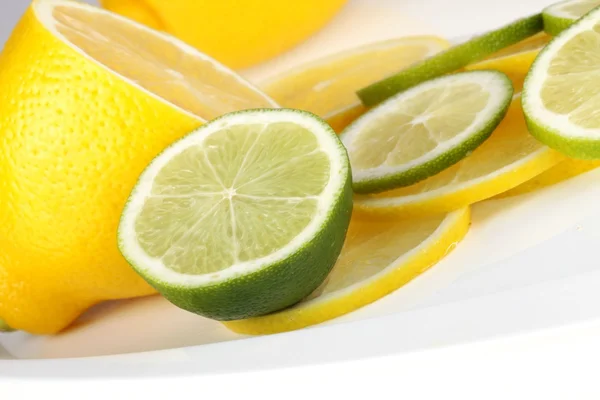 Lemon and lime — Stock Photo, Image
