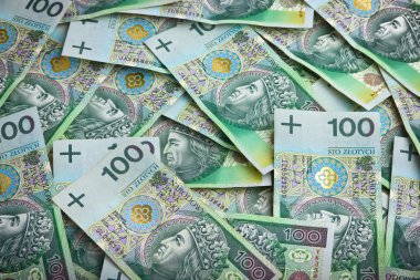 Lehçe para banknot yapılan arka plan
