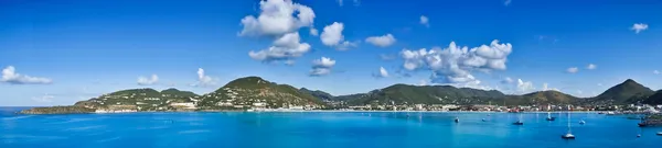 Vacker panoramautsikt över philipsburg, saint martin, Karibiska islan — Stockfoto