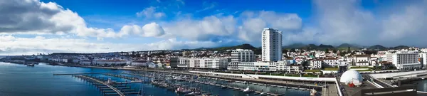 Vacker utsikt över ponta delgada, acores, portugal — Stockfoto