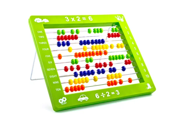 Abacus игрушка для ребенка изолированы на белом фоне — стоковое фото