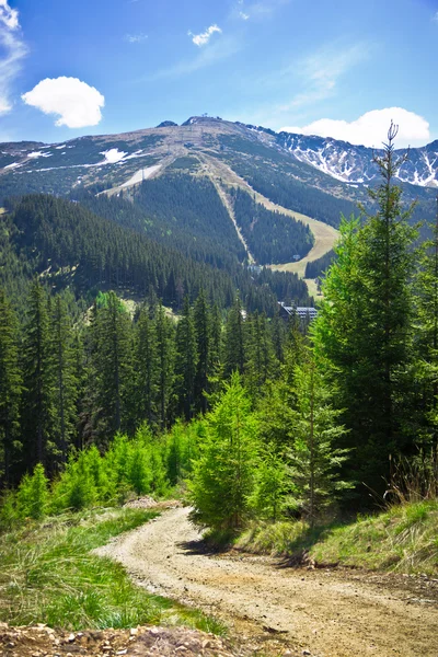 Górzysty krajobraz widok wiosna, Niżne Tatry, Słowacja — Zdjęcie stockowe