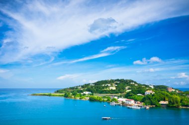 Beautiful view of Saint Lucia, Caribbean Islands clipart