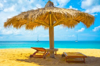 Saint Lucia, Karayip Adaları 'ndaki güzel plaj