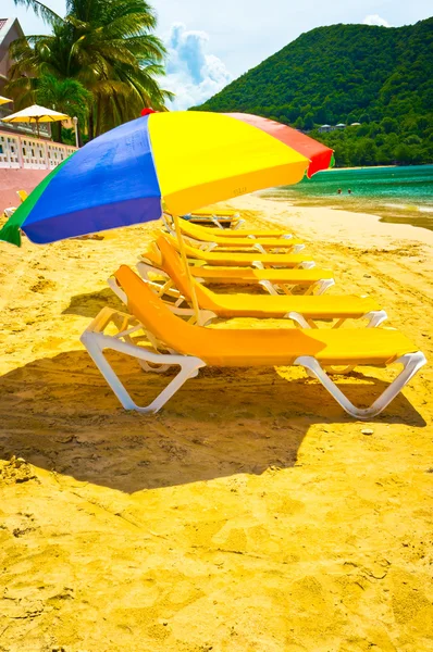 Saint Lucia, Karayip Adaları 'ndaki güzel plaj — Stok fotoğraf