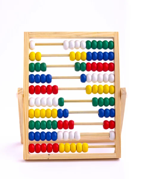 Abacus brinquedo para criança isolada em fundo branco — Fotografia de Stock
